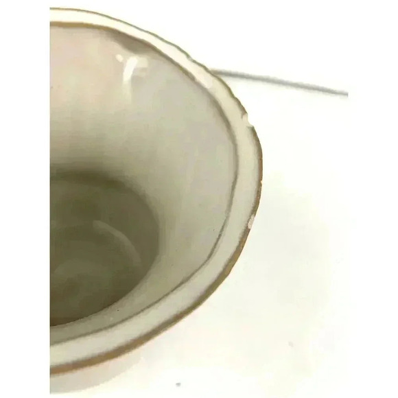 Small Ceramic Vase Pottery With Handles Beige 5" Tall - Picture 10 of 11